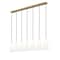 Z-Lite Farrell 7 Light Linear Chandelier, 7.25in. W x 13.75in. H, Modern Gold 3043P7-7L-MGLD - alternate 2